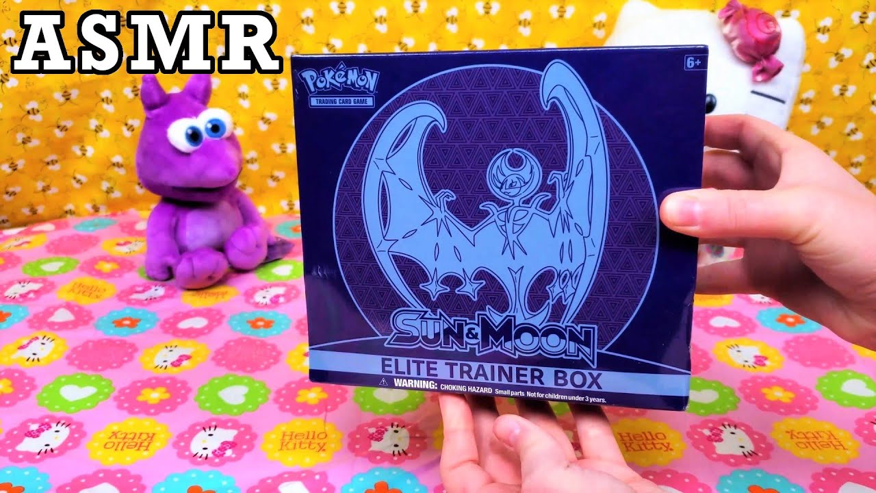 Opening Pokemon Sun & Moon ETB | Elite Trainer Box (Lunala) | ASMR Pokemon Cards and Chill