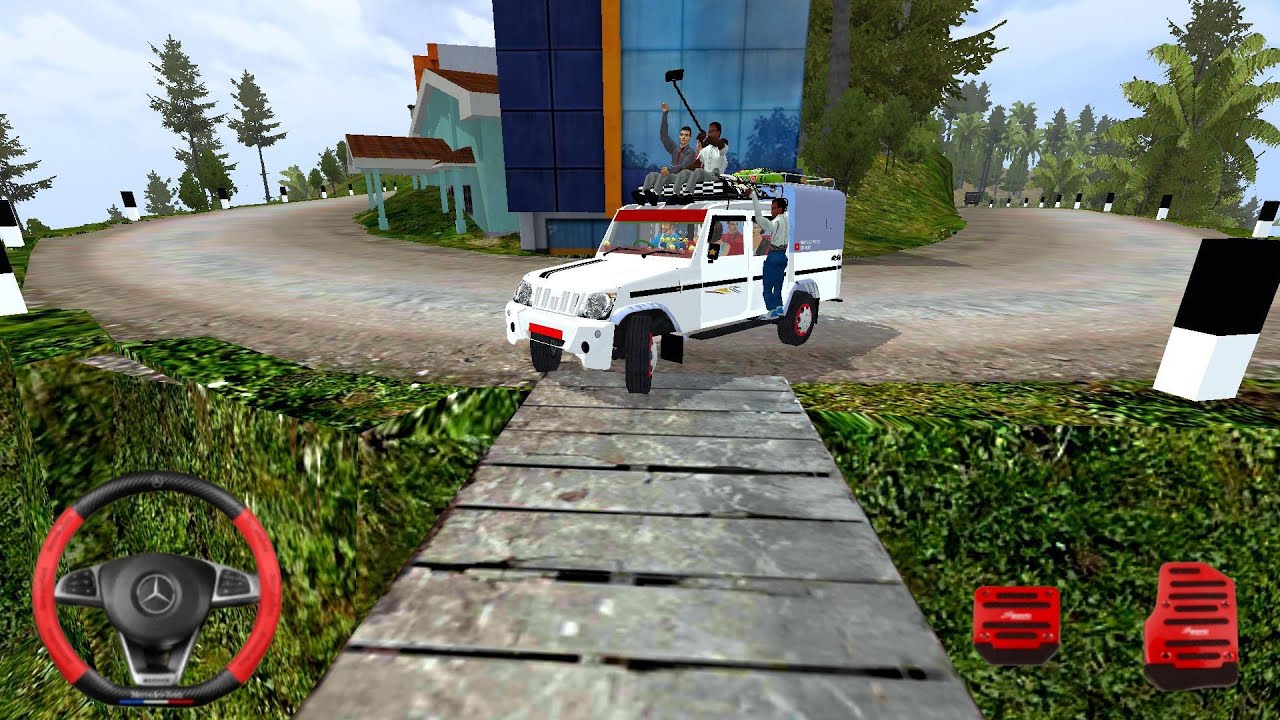 Mahindra Bolero Double Cab Offroad Drive 😱 BUSSID - Bus Simulator Indonesia - Bus Game Android Game