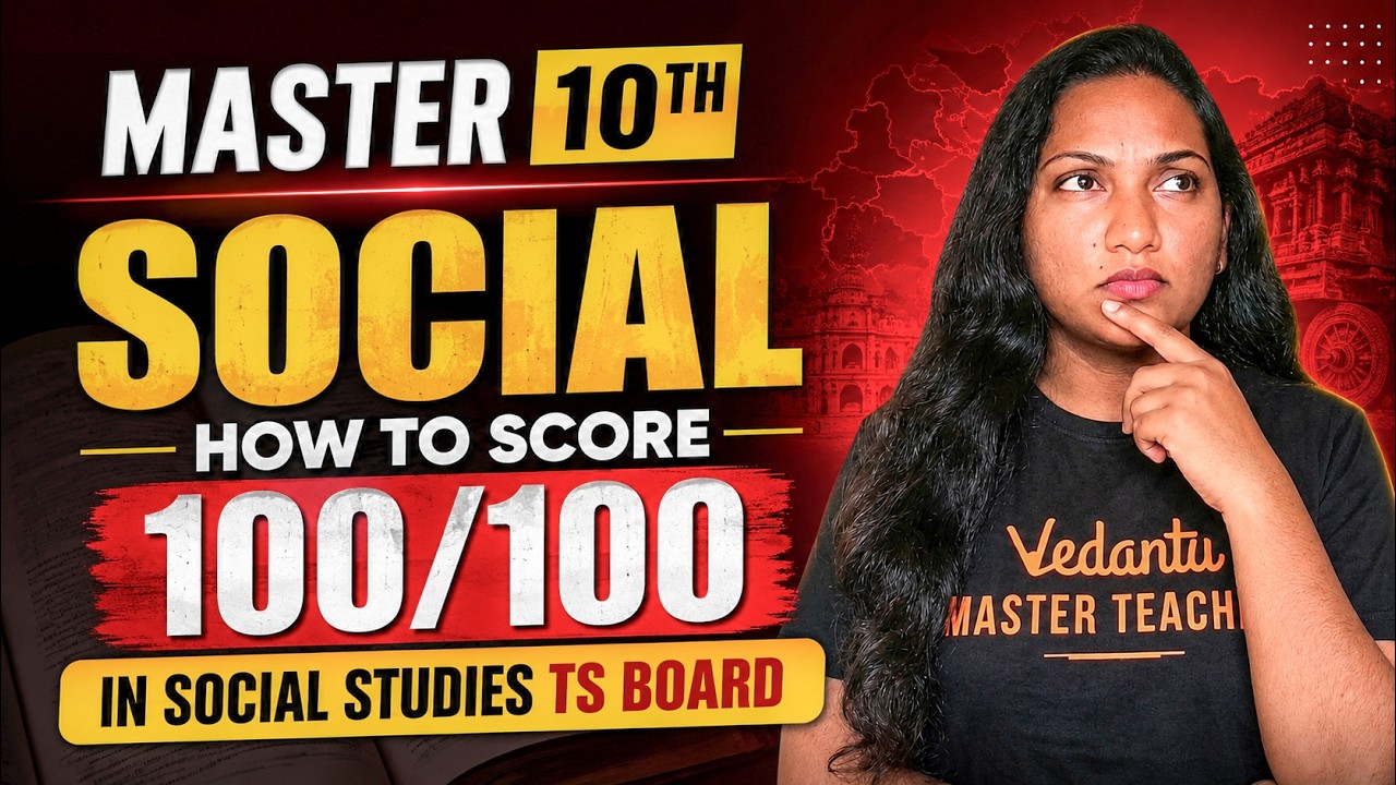 🔥 Master 10th Social Studies | Score 100/100 in TS Boards 💯 | By Sharon Ma'am