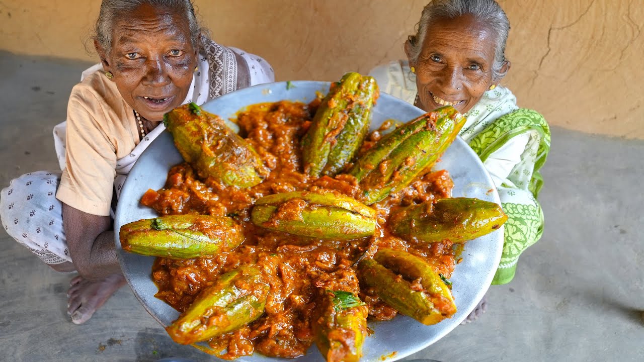 How to tribe grandmothers cooking parwal dorma in their style watch and learn | village cooking