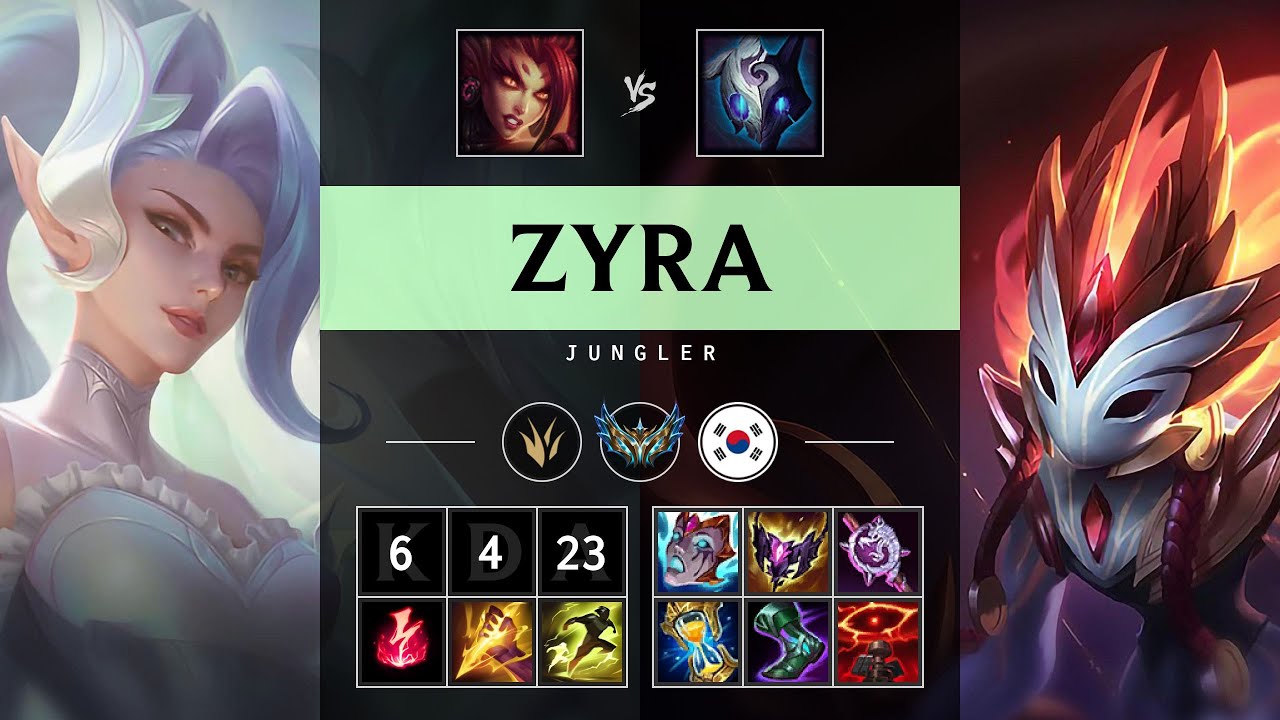 Zyra Jungle vs Kindred - KR Challenger Patch 25.21