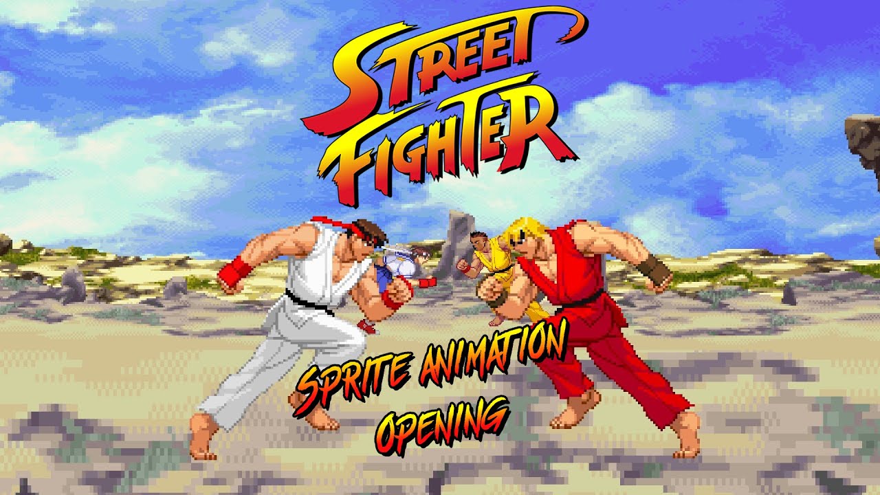 [Sprite Animation] Street Fighter Opening -『Kaze Fuiteru』[Lyrics] | Romaji+Kanji