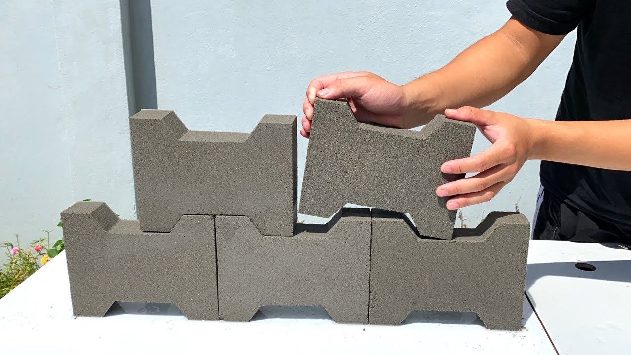 Amazing Skill Casting Cement Bricks  At Home