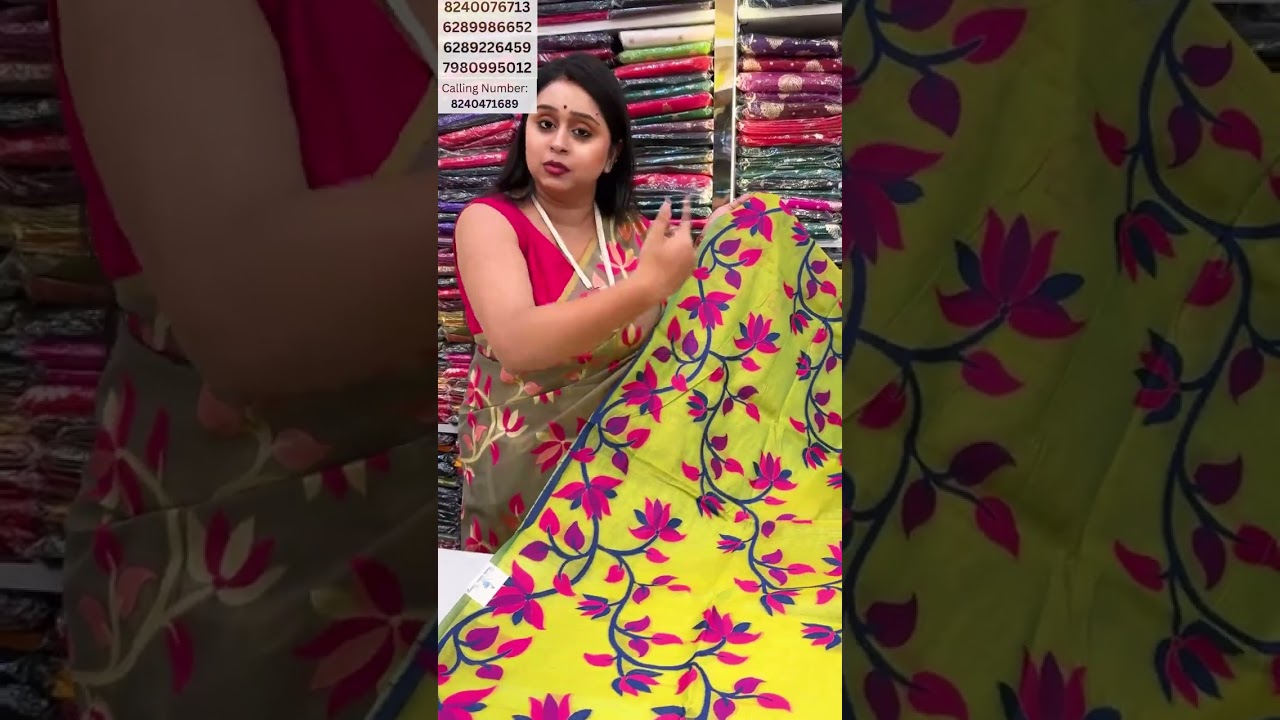 Muslin sarees|| PALASH SAREE KUNJA||