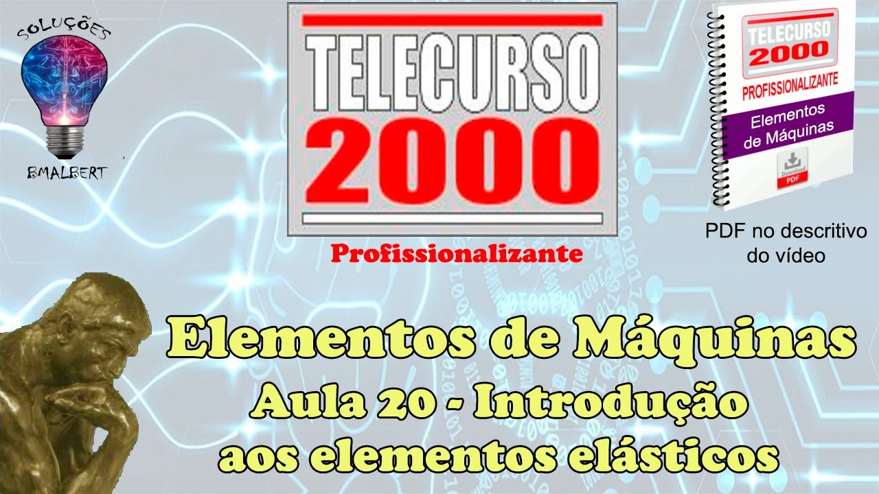 Telecurso 2000 - Elementos de Máquinas - 20 Introdução aos elementos elásticos