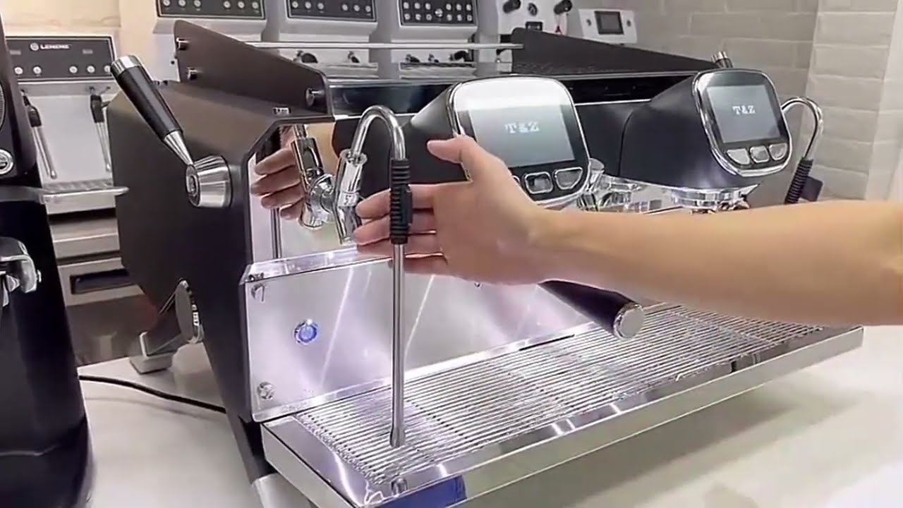 How to use T&Z KT3-2 commercial espresso machine ?