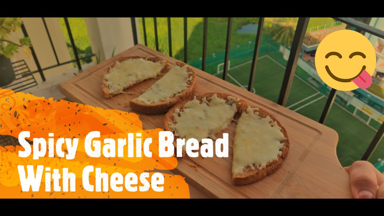 Spicy garlic bread with cheese 😋| Simple Recipe |Kids Space