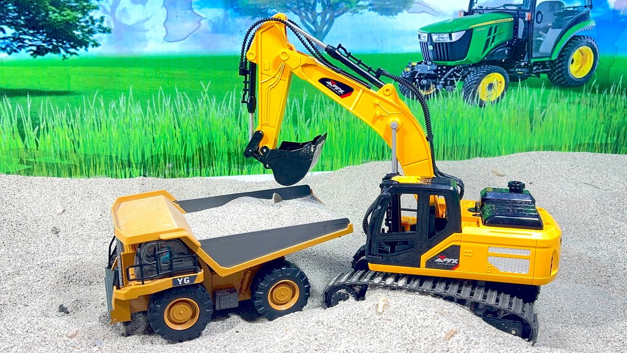 Nepal Muslim 7869 is live! Diy mini jcb loading sand truck, truck loading video, jcb toy truck toy