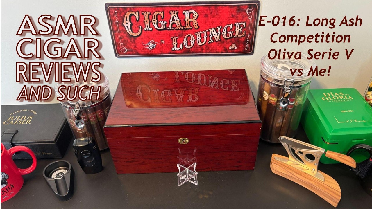 ASMR Cigar Long Ash Competition Oliva Serie V vs Me!