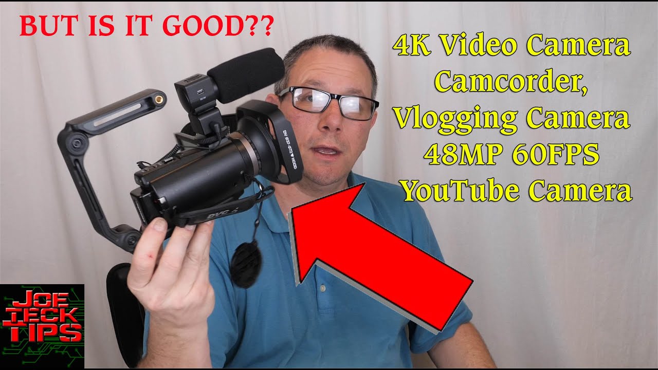 4K Video Camera Camcorder Vlogging Review | JoeteckTips