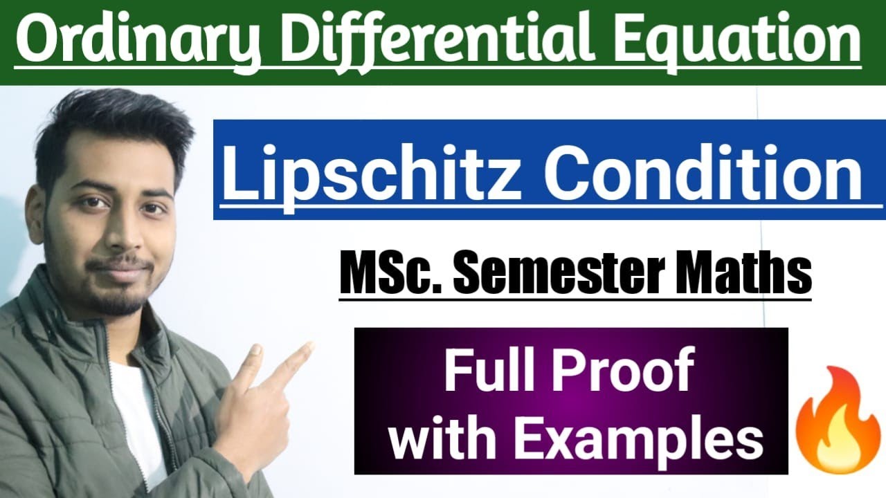 Lipschitz Condition | Lipschitz condition for two variables | Lipschitz constant | Msc maths |