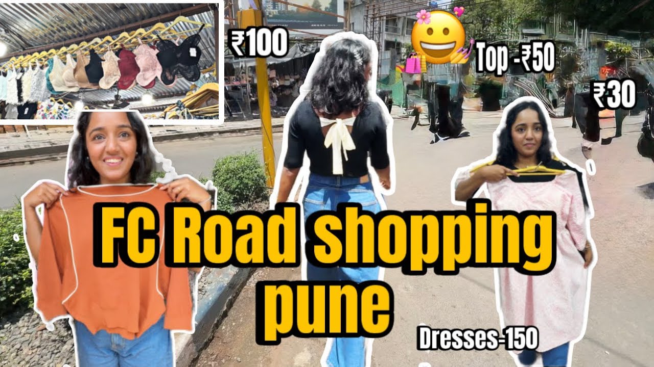 FC Road Street Shopping 🛍️ 🥰| pune shopping| FC road pune #fcroad #fcroadpune #streetshopping 