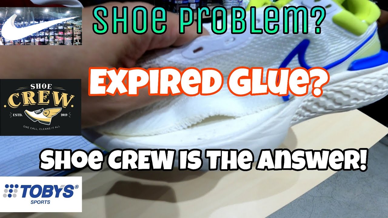 Shoe Problem?Expired Na Glue Ba Ang Problema mo? Shoe Crew Ang Sagot @ Toby's Sports Mall Of Asia.