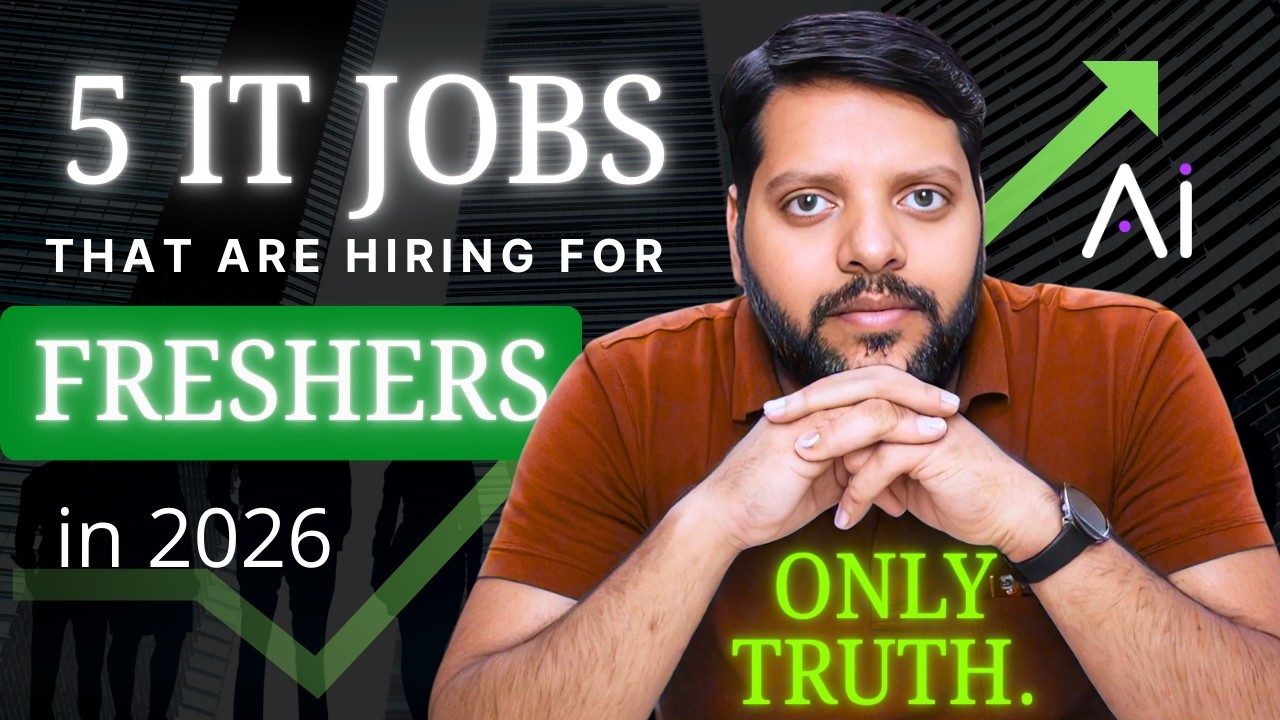 Top 5 IT Jobs for Freshers in 2026 That Are ACTUALLY Hiring #itjobs2026 #coding