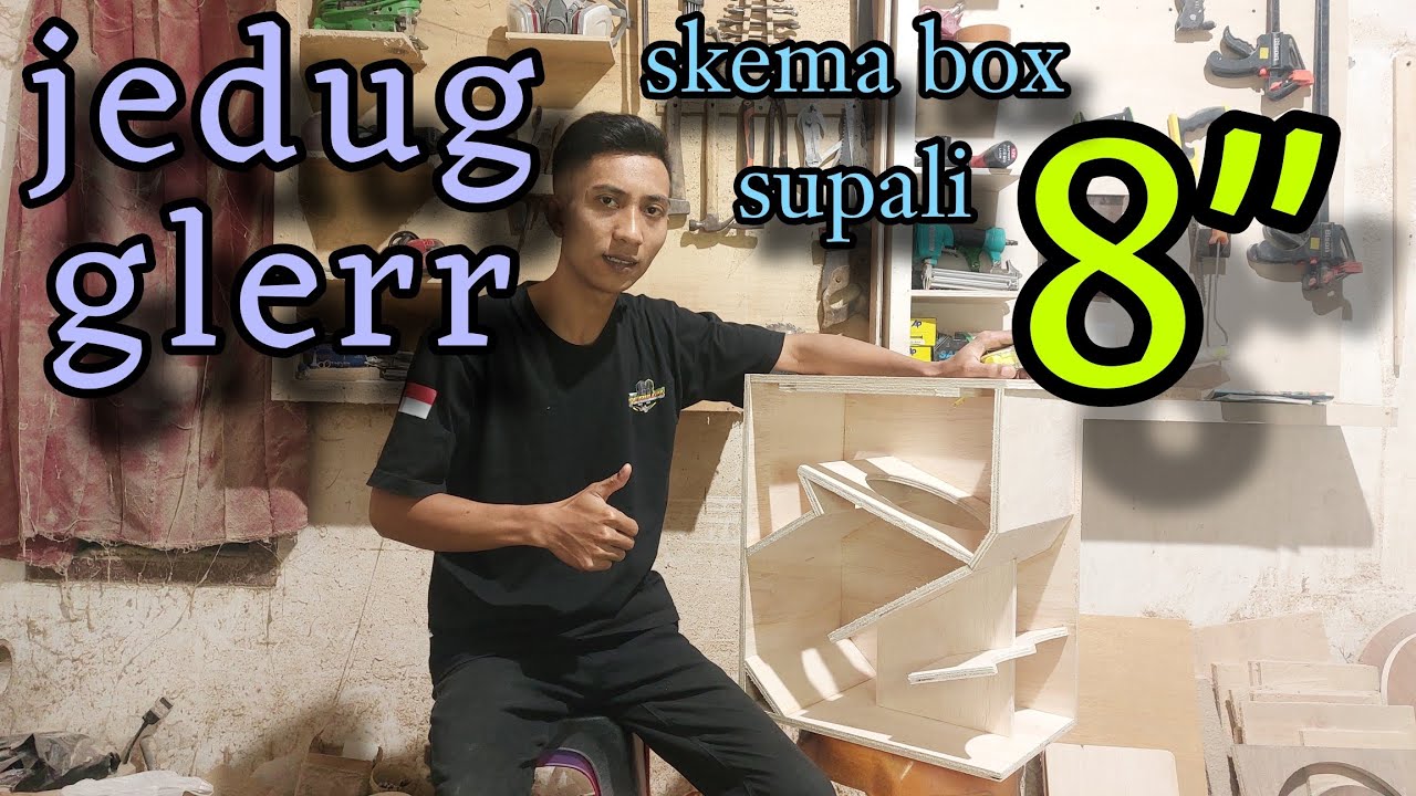 SKEMA BOX SPEAKER BALAP MODEL SUPALI LOW SUB 8 INCH