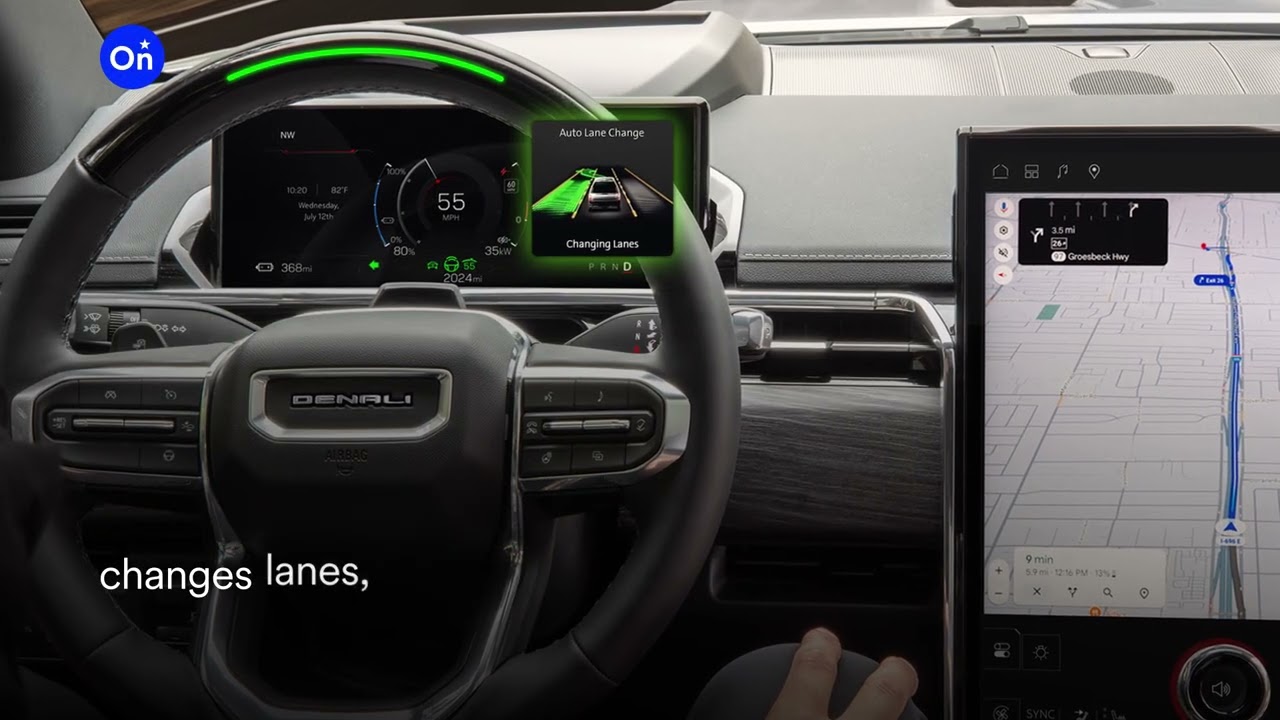 Changing Lanes with Super Cruise driver assistance tech