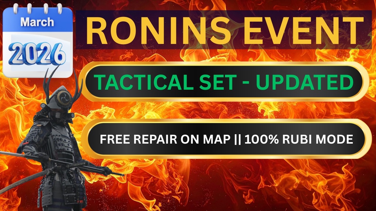 UPDATED TACTICAL SET - FREE REPAIR ON MAP | RONNINS - WAR COMMANDER - SUPER EASY STILL | MARCH 2026