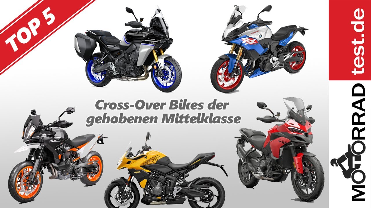 Top 5 Cross-Over Motorräder der geh. Mittelklasse | Vergleich der besten Cross-Over mit ca. 110 PS