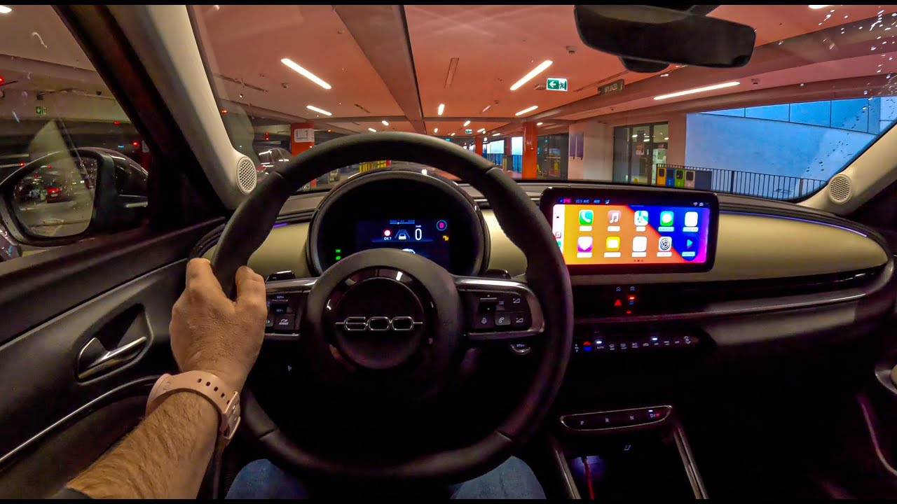 Fiat 600 Night (1.2 hybrid 100 hp) | POV Test Drive #2436 Joe Black