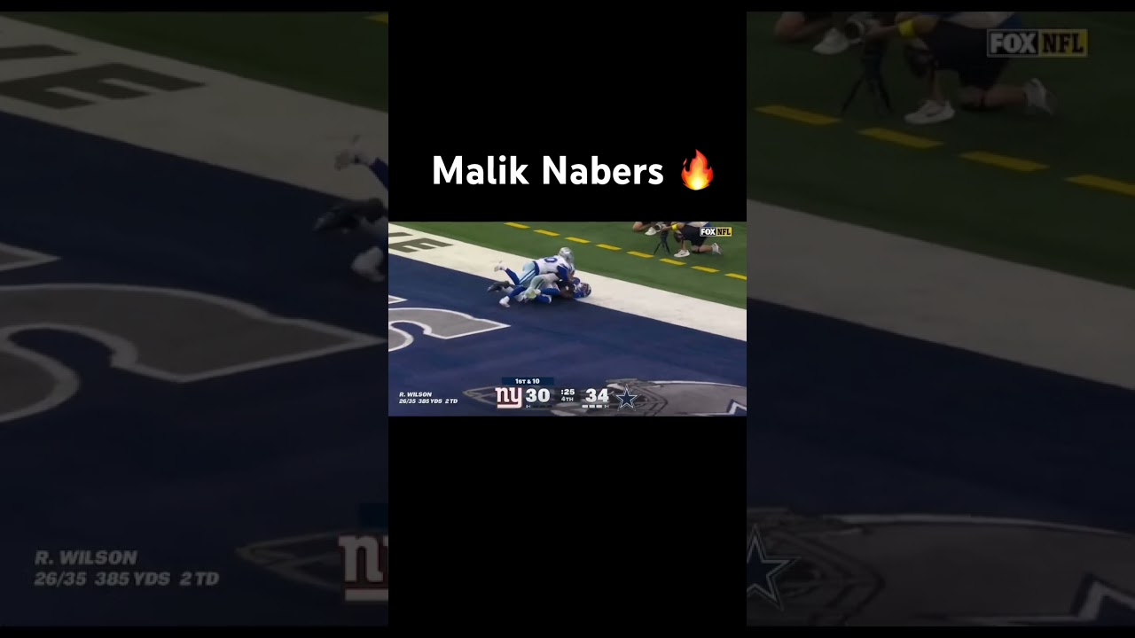 Nabers Potential Game-winning TD🔥#sports #giants #nygiants #nfl