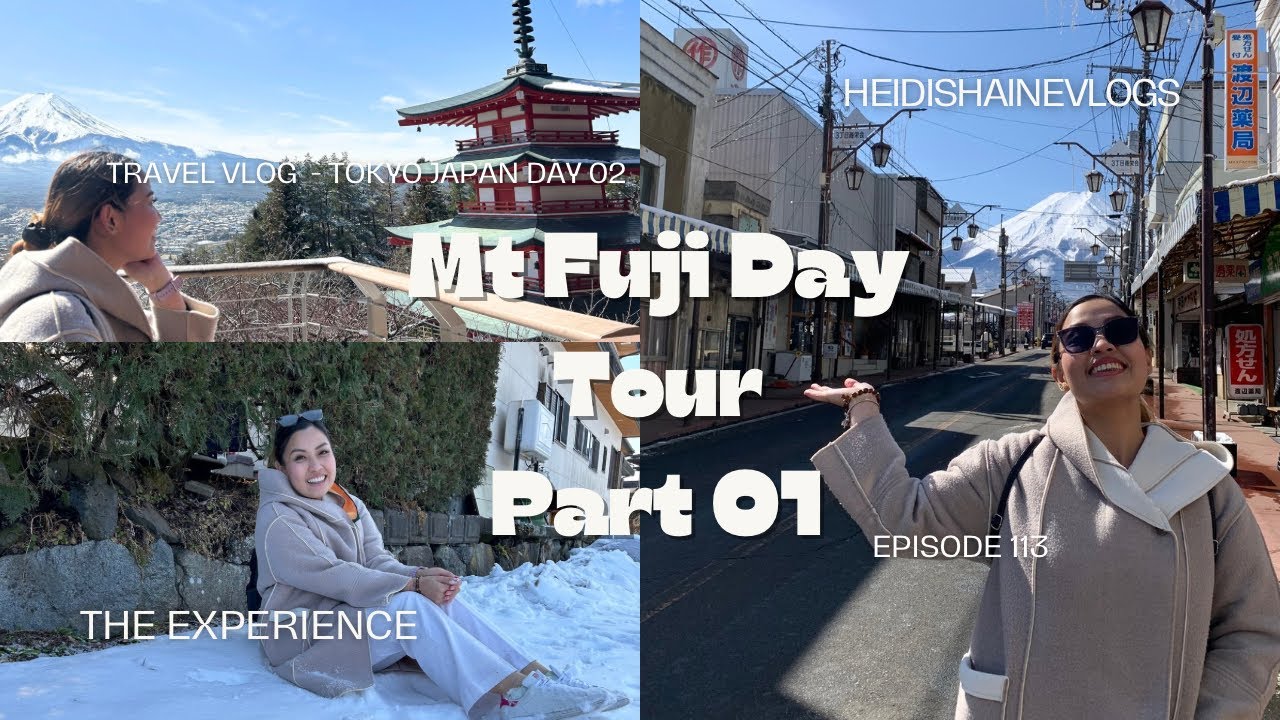 JAPAN VLOG l MT FUJI Tour l Honcho St, OshinoHakkai Village, Arakurayama Sengen l heidishainevlogs 🌸