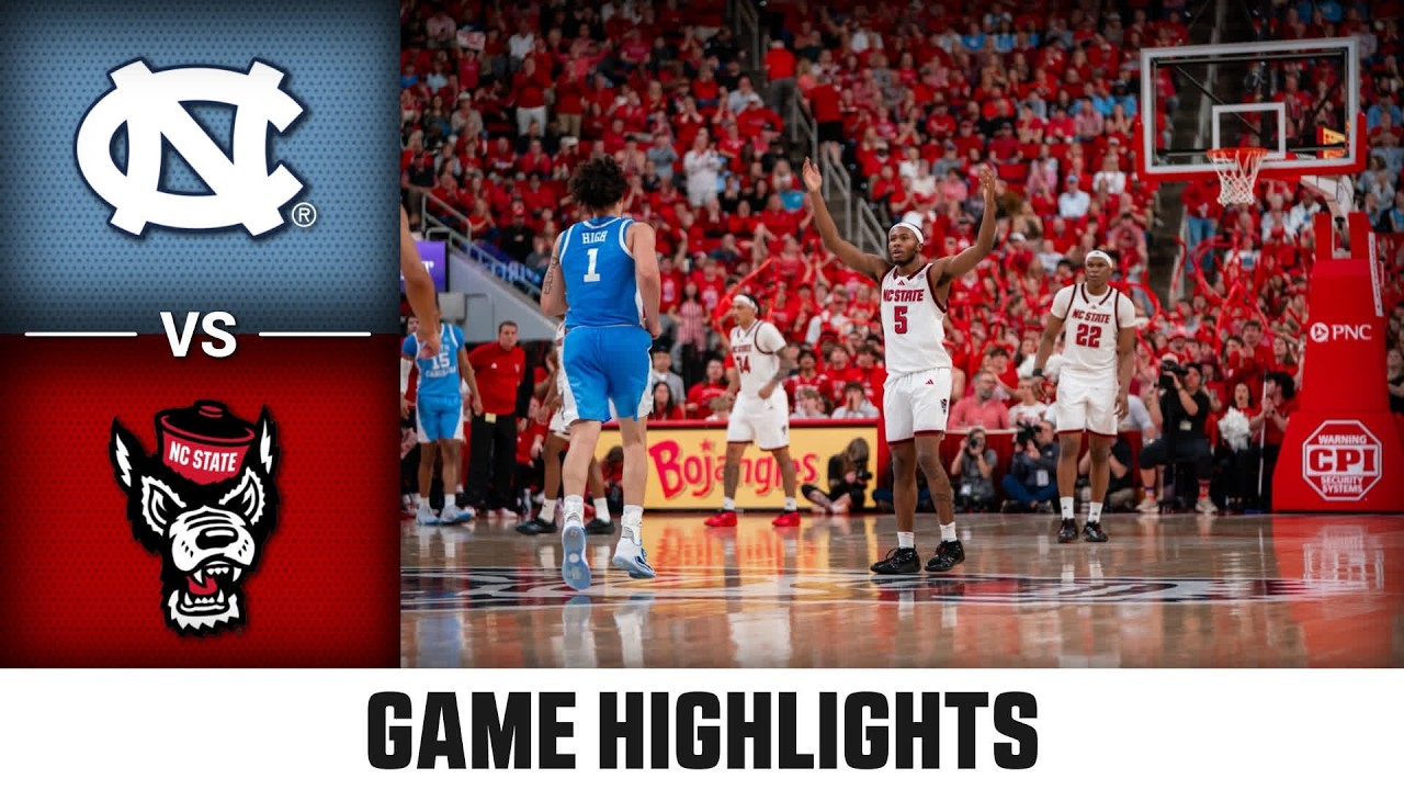 North Carolina vs. NC State Game Highlights | 2025-26 ACC Men's Basketball