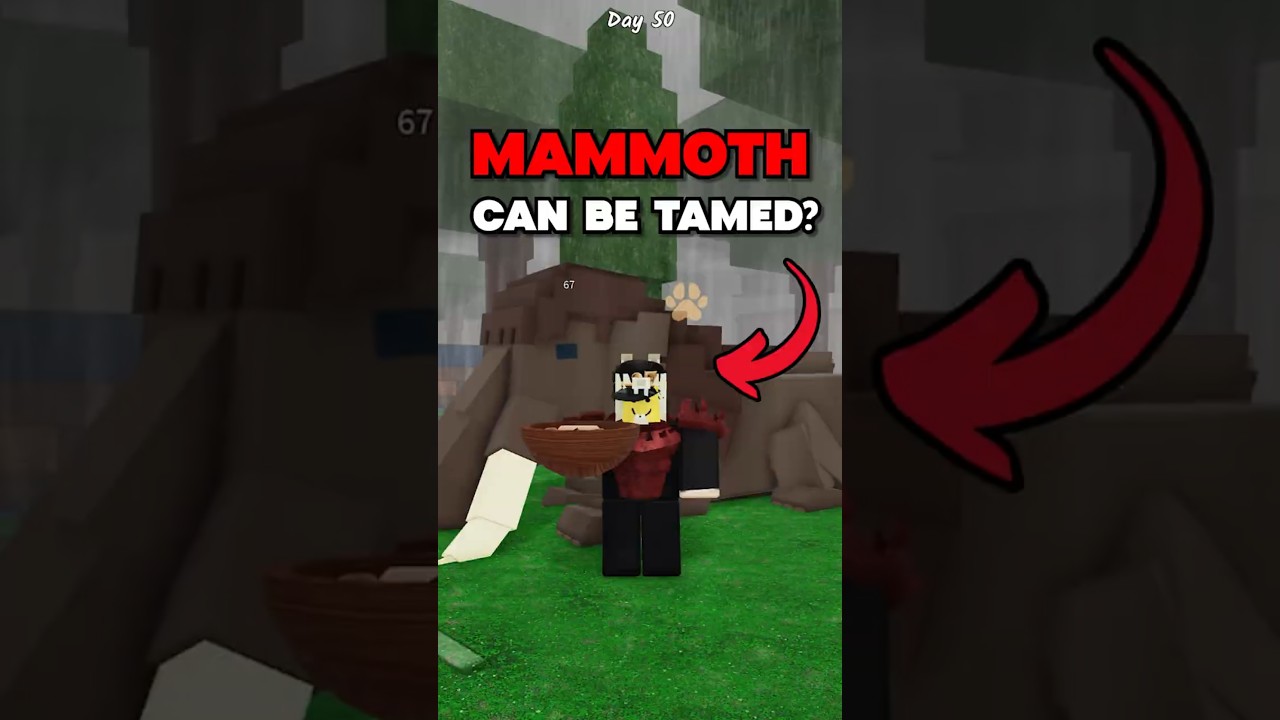 Can you actually tame the Mammoth? #99nightintheforest #roblox
