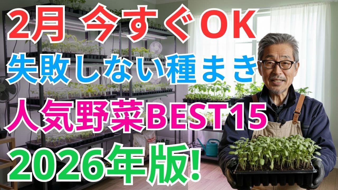 【絶対失敗しない】2月植え人気野菜ランキングBest15（2026年最新版）今始めないと春に間に合わない