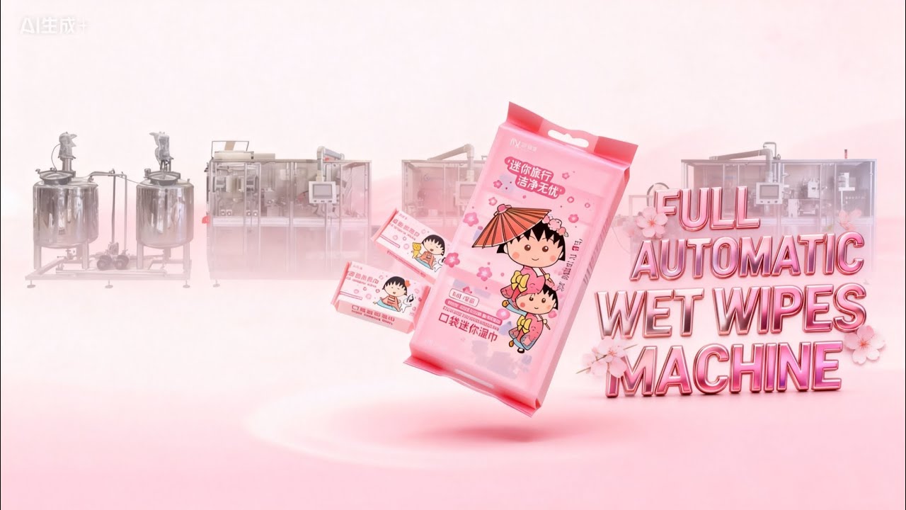 Full Automatic Super Mini Wet Wipes machine(120packs/min)