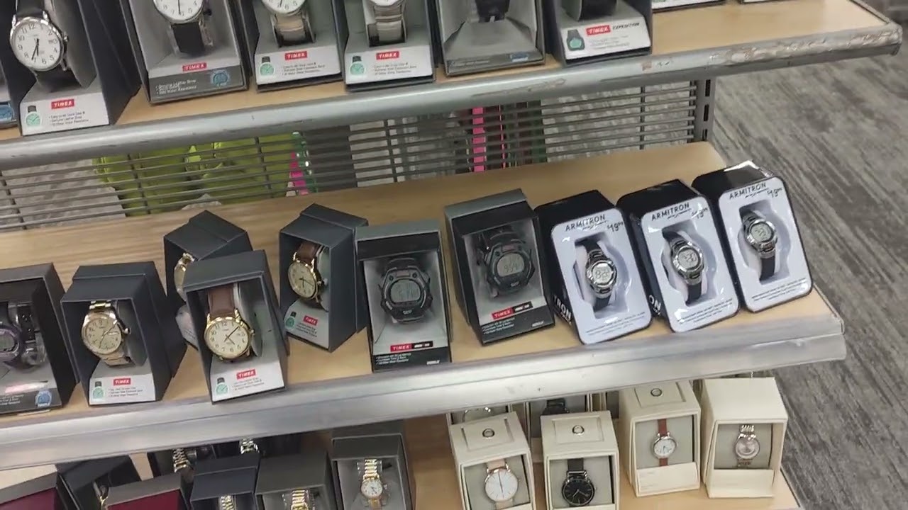 in Target checking out Timex Expedition watches and Ironman