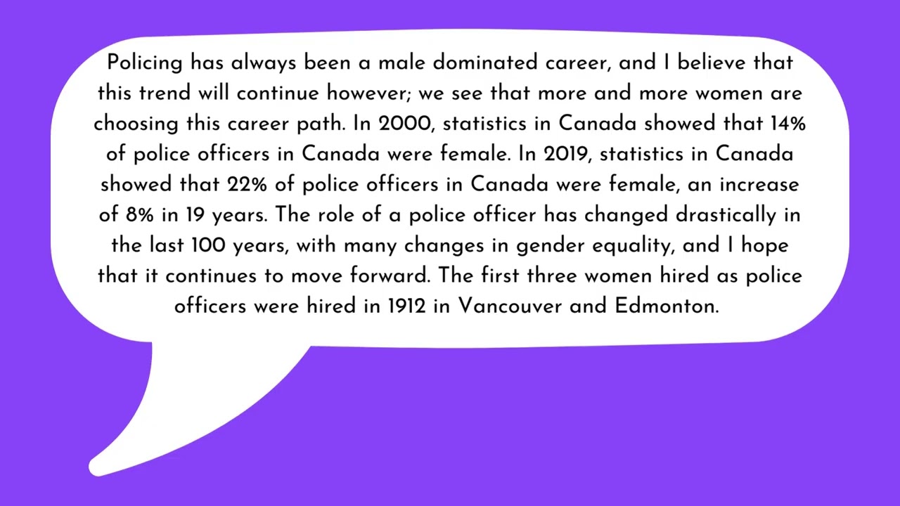 International Women's Day - Cst. Kendra Derksen