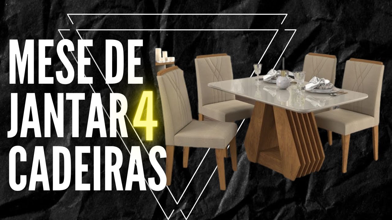 Mesa de jantar 4 Cadeiras Nicole .