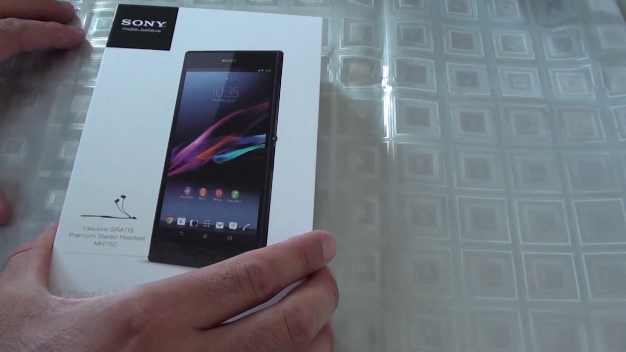 SONY xperia z ultra kutu acilimi