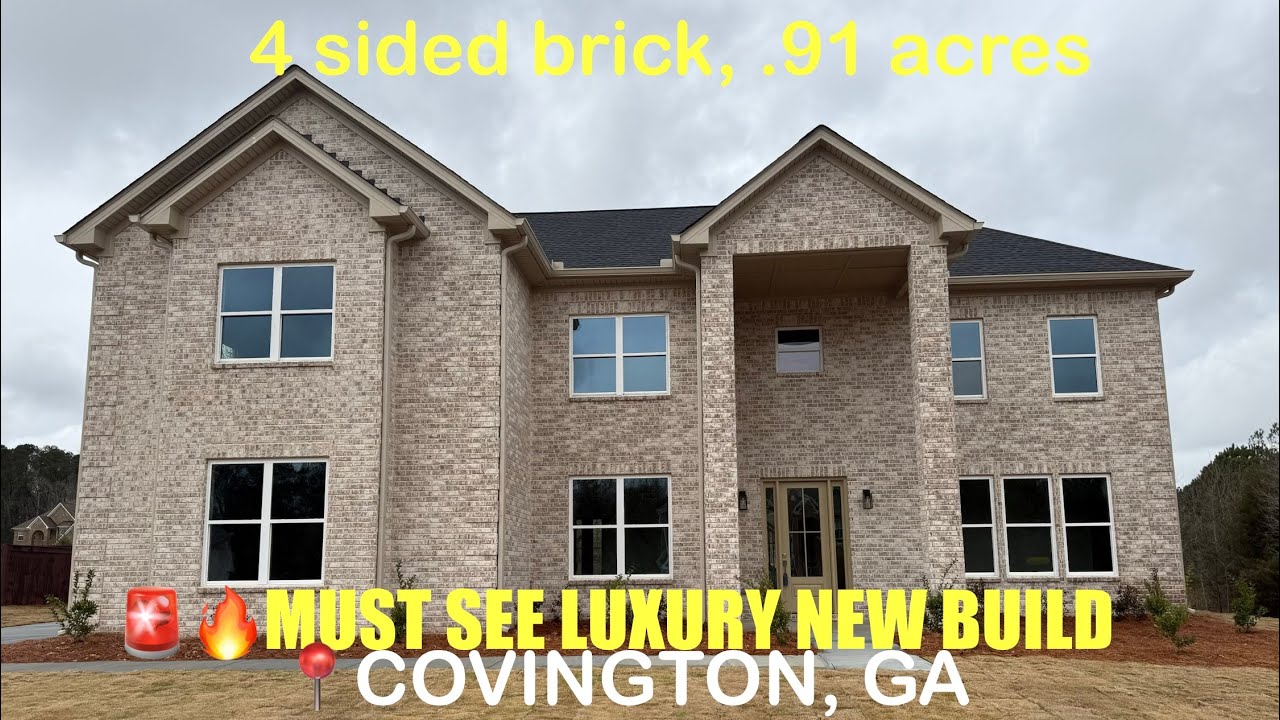 🚨 MUST SEE 🔥 Beautifully Designed Luxury New Home 👀 Covington, GA ⚡️ | $575,000