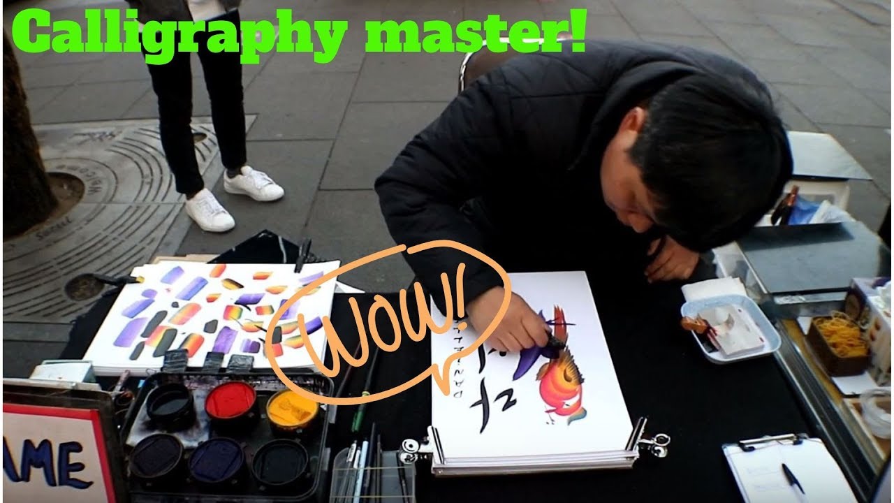 Calligraphy Master in the Streets of Insadong