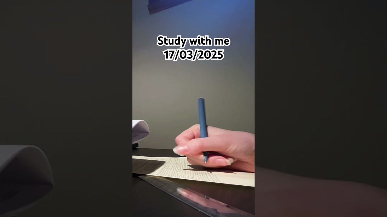 Study with me 17/03/2026