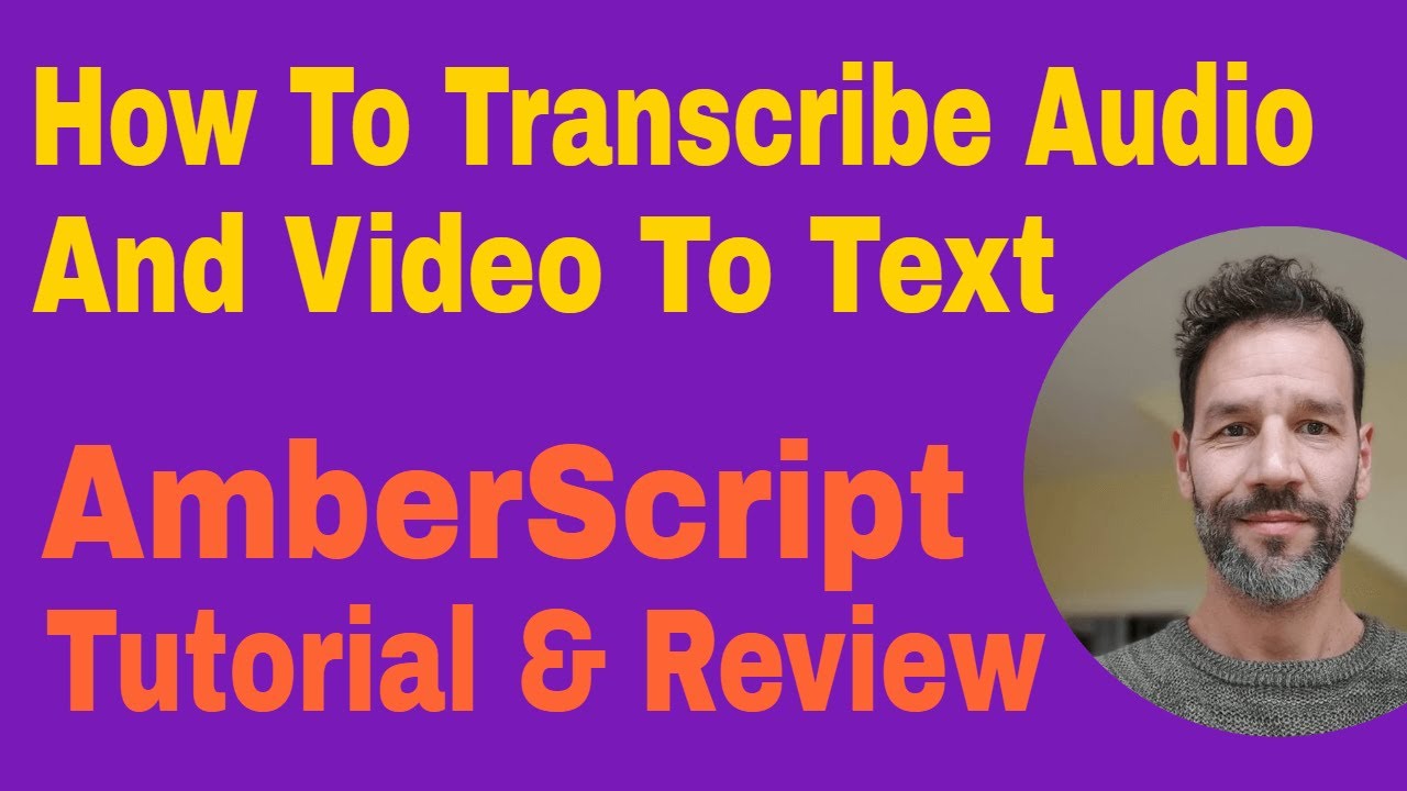 Audio Transcription · Video Transcription · AmberScript Review Demo