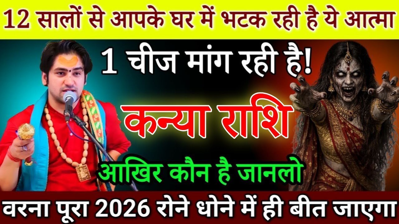 कन्या राशि 20 जनवरी, एक औरत की आत्मा आपके घर भटक रही है आपसे 1 चीज मांग रही है सावधान/