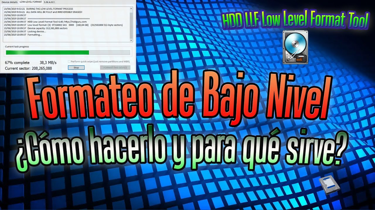 Cómo mejorar el estado de un Disco Duro con un Formateo de Bajo Nivel | HDD, Pendrive o tarjeta SD