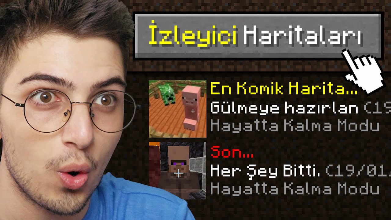 Minecraft ama İzleyici Haritalarını Oynadım 8