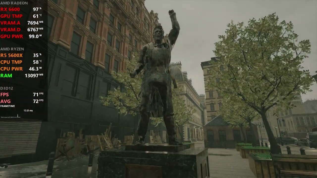 Beyond Hanwell UE5 - RX 6600 - Optimized Settings - Native 1080p [Benchmark]