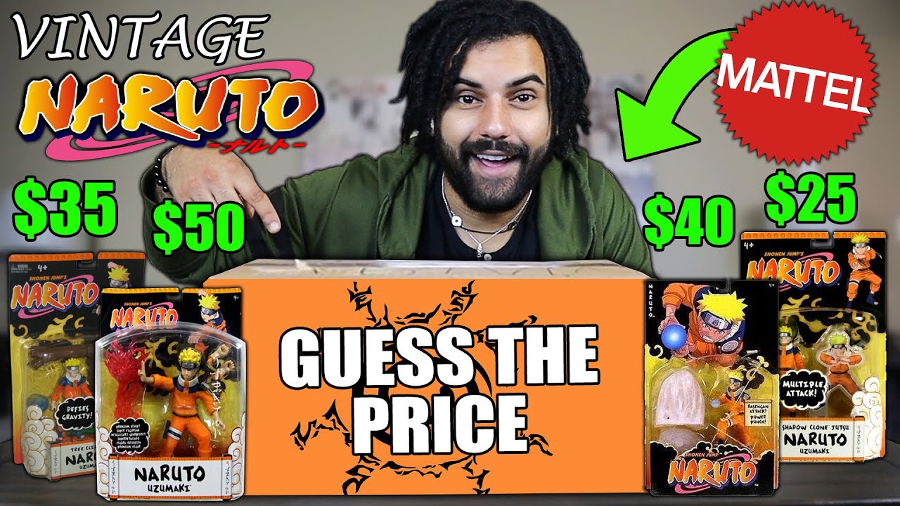 Can You Guess The Price Of These VINTAGE NARUTO PRODUCTS EDITION?! (GAME ) *CHALLENGE*