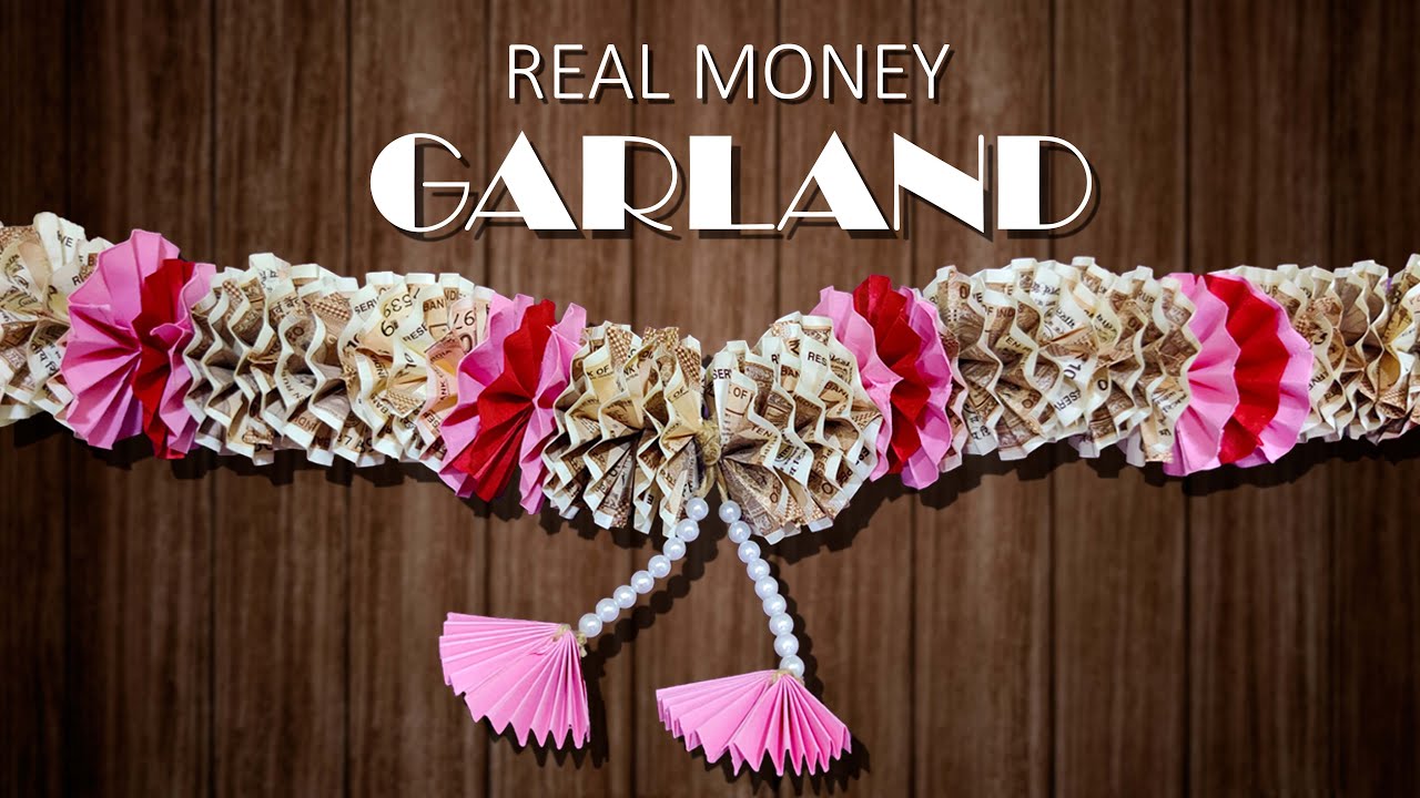 How To : Real Money garland |💰💸🤩 DIY | Creative | Birthday Special #DIY #craft