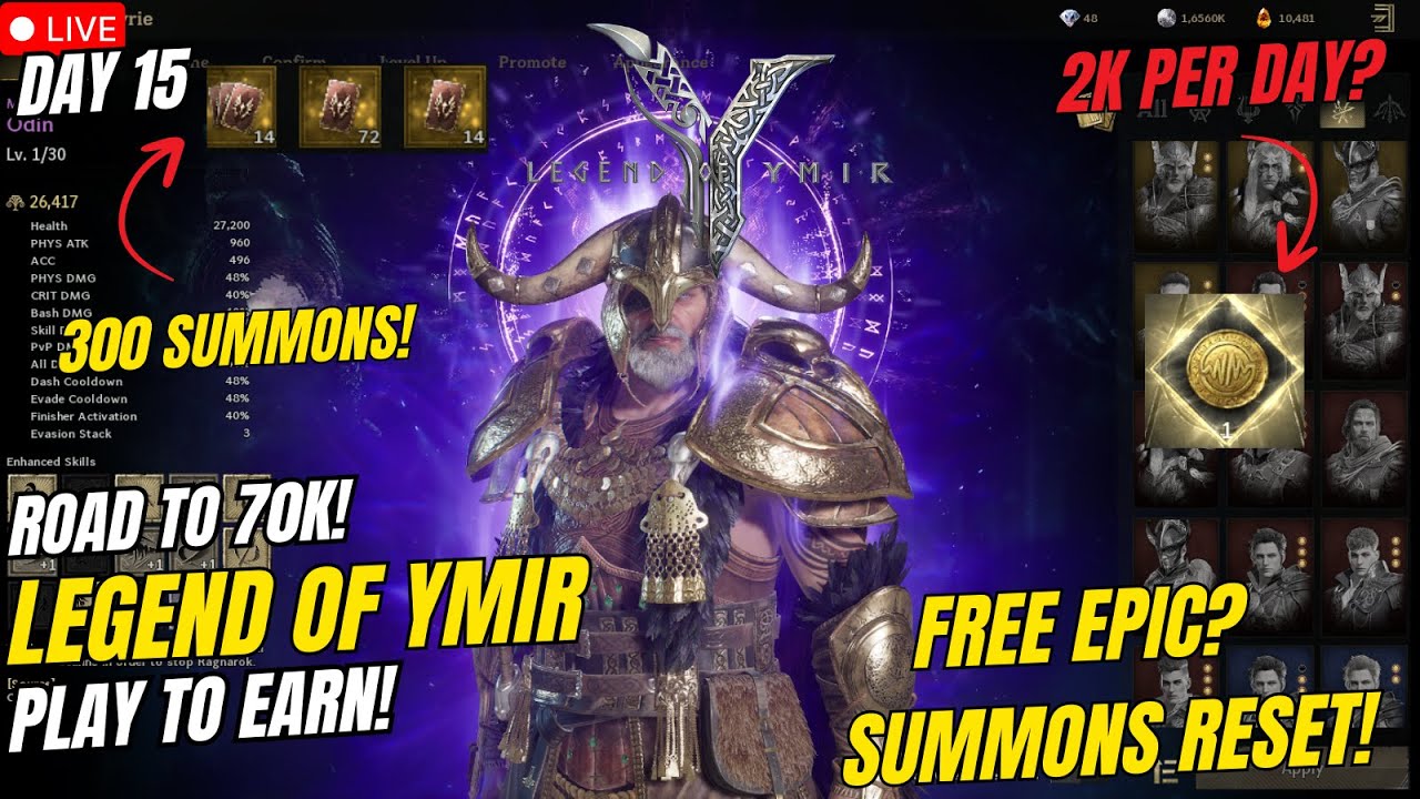 Legend Of Ymir | 300 Sol's Summons! Free Epic! ( Tagalog )