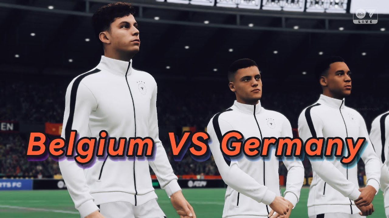 Belgium VS Germany - EA Sports FC 24 - Legendary Al - Football - Sports games