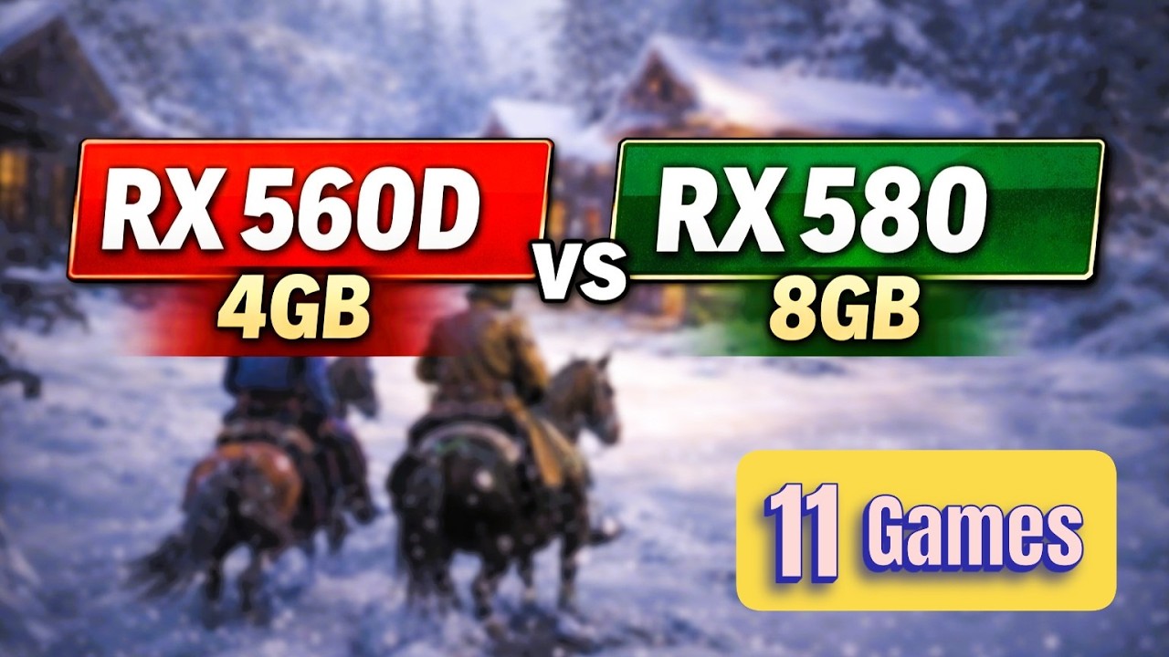 RX 560D vs RX 580 &ndash; 11 Games Tested (2026) | FPS Comparison