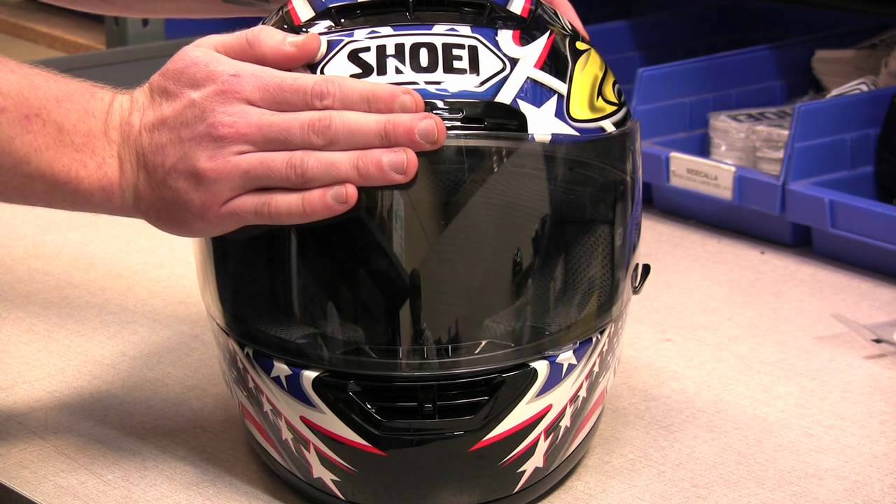 How to Replace the Faceshield on a Shoei Motorcycle Helmet