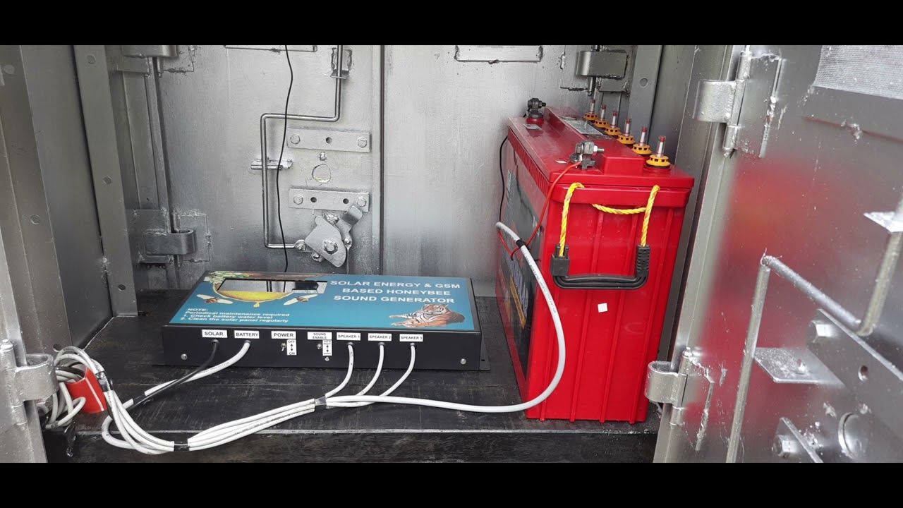 Elephant Protection system using Honey Bee-Tiger roaring Sound by PGT Division