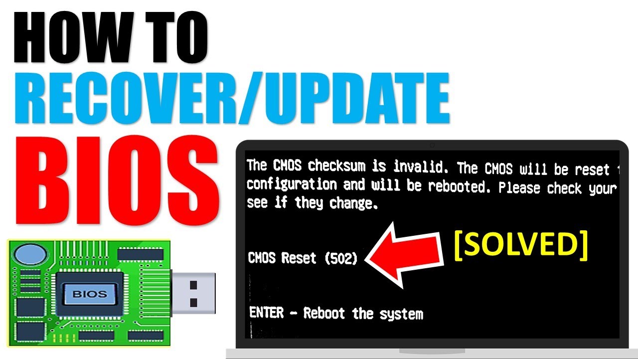 How to Recover/Upgrade Bios in your Laptop | CMOS Reset 500/501/502 [Solved]