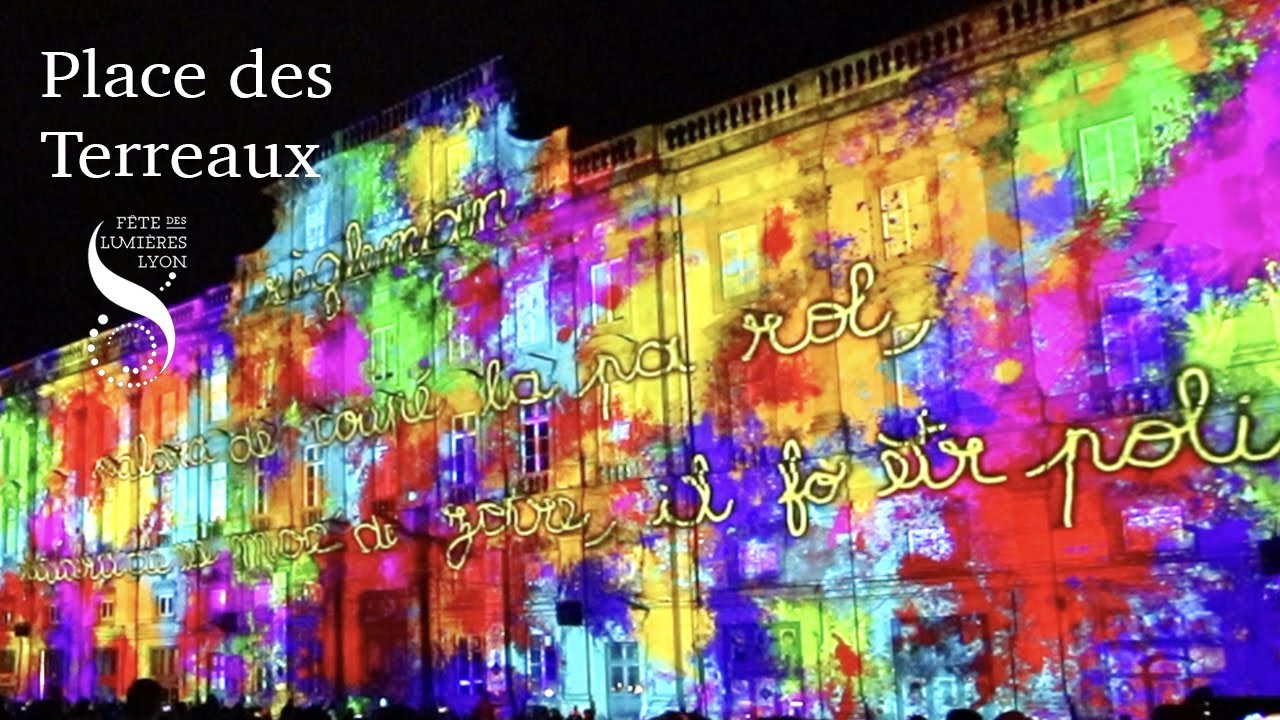 Fête des Lumières 2024 à Lyon – Place des Terreaux